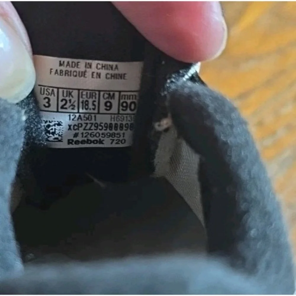 Reebok‎ Toddler Sz 3T Cardi B Club C Casual Sneakers Black White Gray